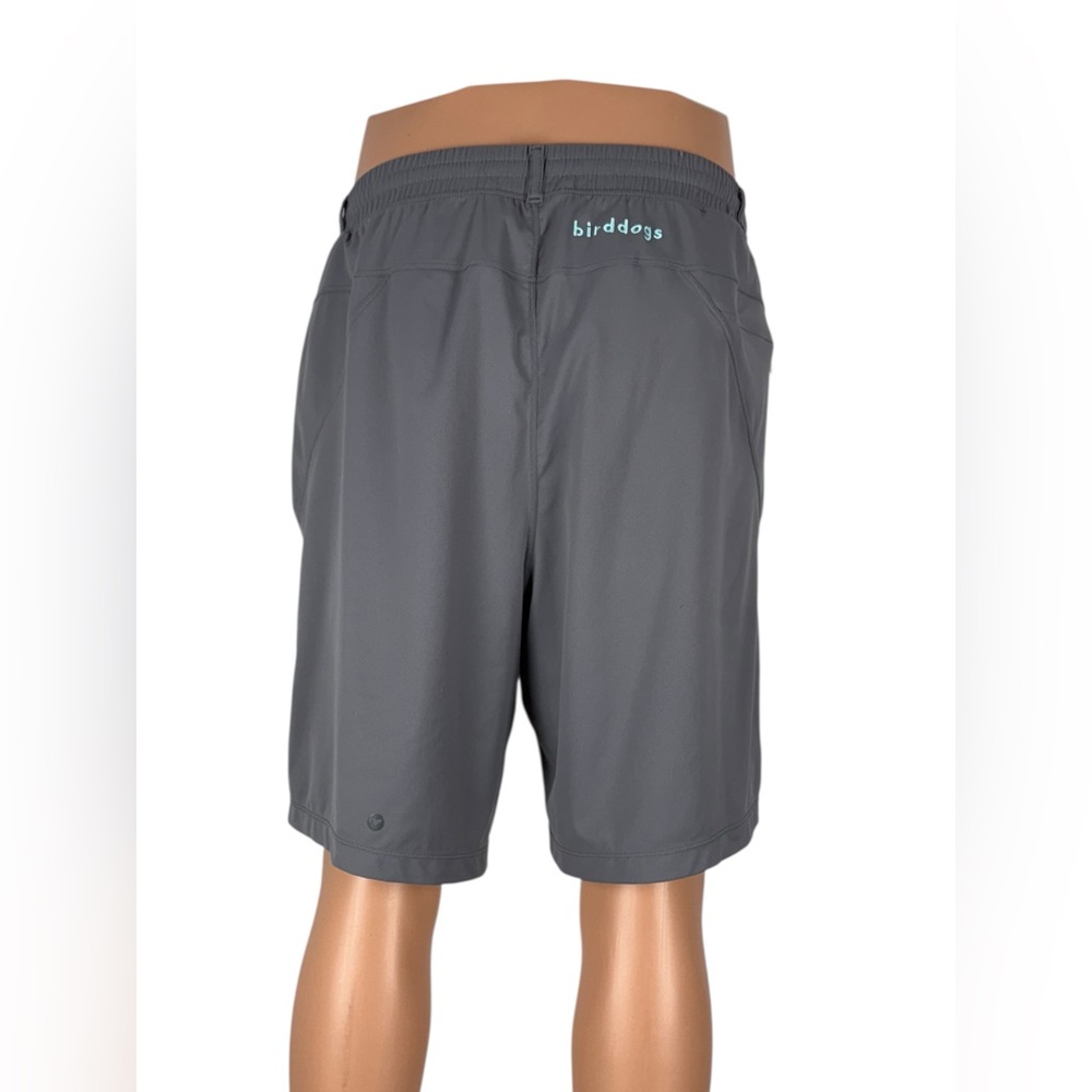 Bird Dogs Mens 2XL Shorts Long Boom For Your Boomstick Lined Gray Nylon EUC - Picture 4 of 9